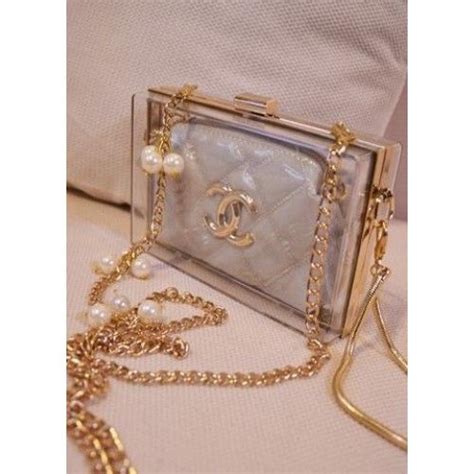 chanel bolsa transparente alca perolas|Chanel handbags for men.